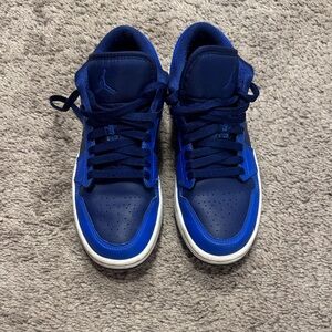 Women’s Nike Air Jordan 1 Low in Navy and Royal Blue